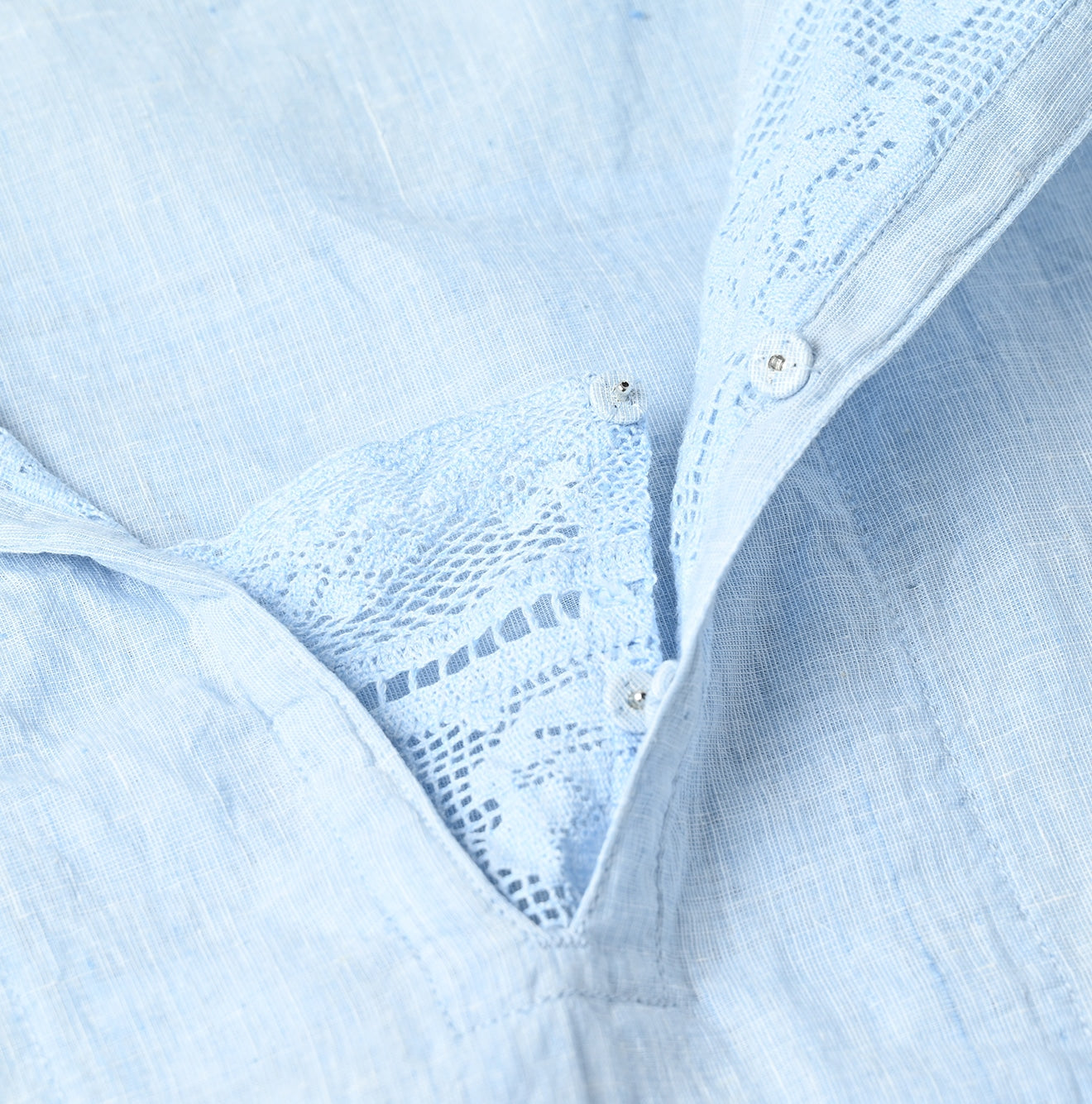 45R Khadi Lace Sailor Collar Blouse
