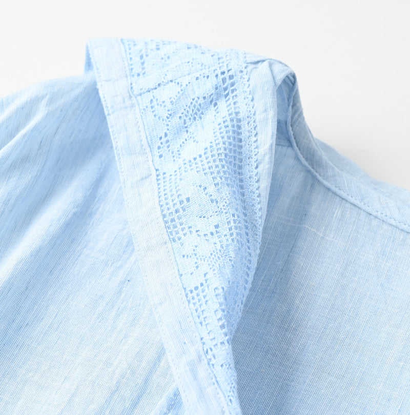 45R Khadi Lace Sailor Collar Blouse