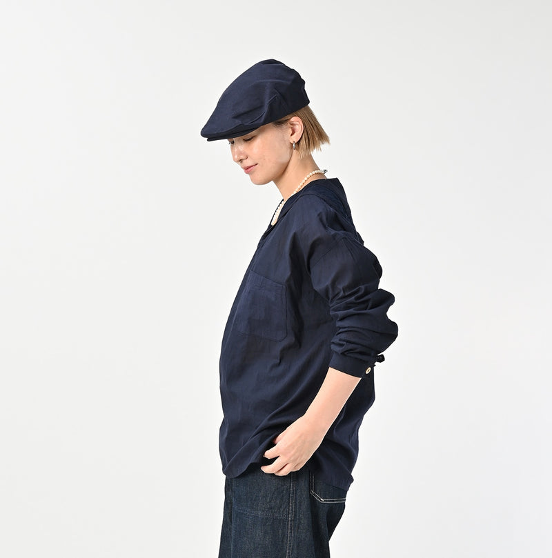 45R Khadi Lace Sailor Collar Blouse