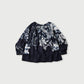 45R Indigo Wonderland Tucked Blouse