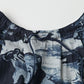 45R Indigo Wonderland Tucked Blouse