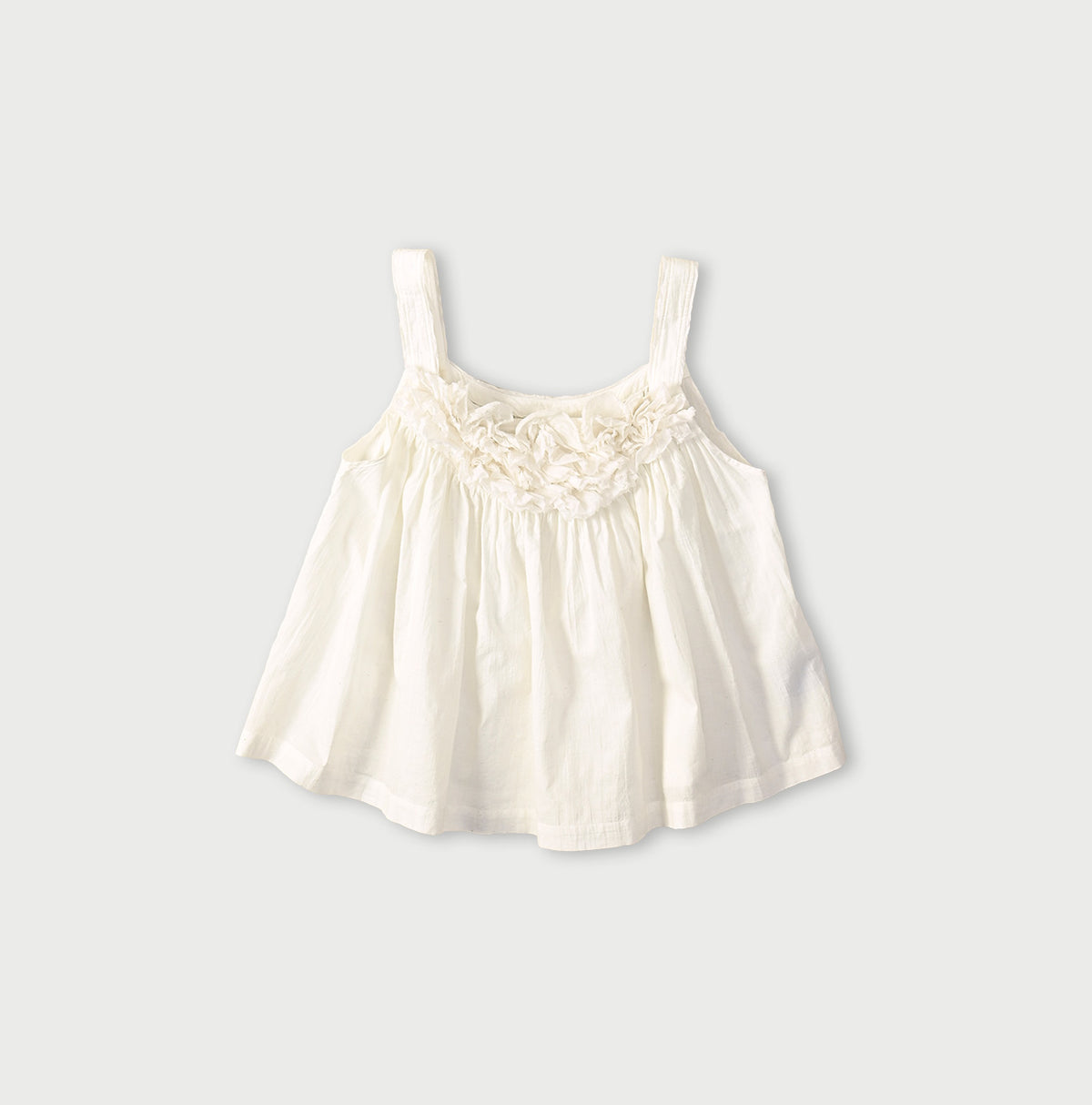 Khadi x Feather de Fleur Frill Sleeveless Top