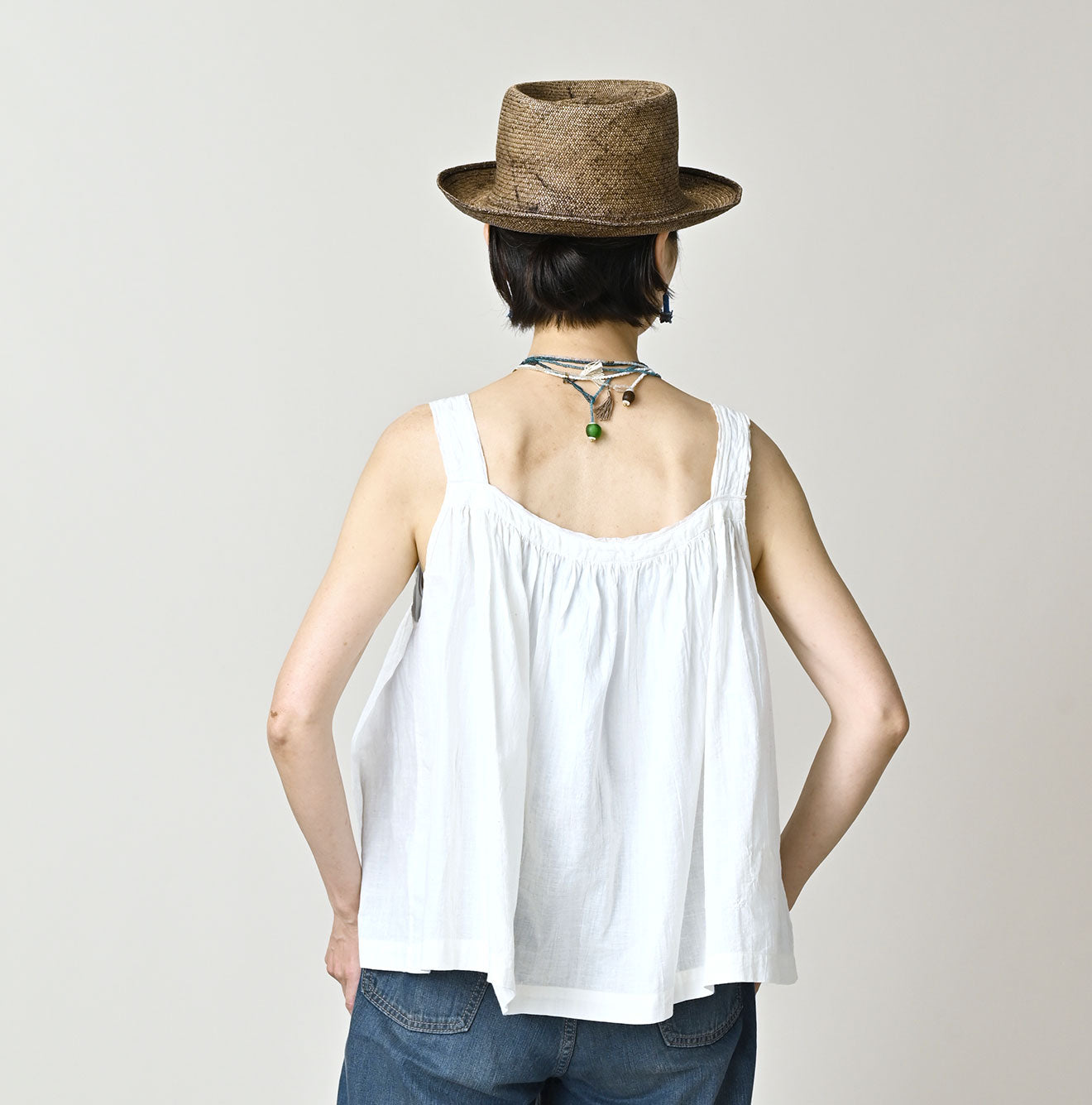 Khadi x Feather de Fleur Frill Sleeveless Top - Image 5