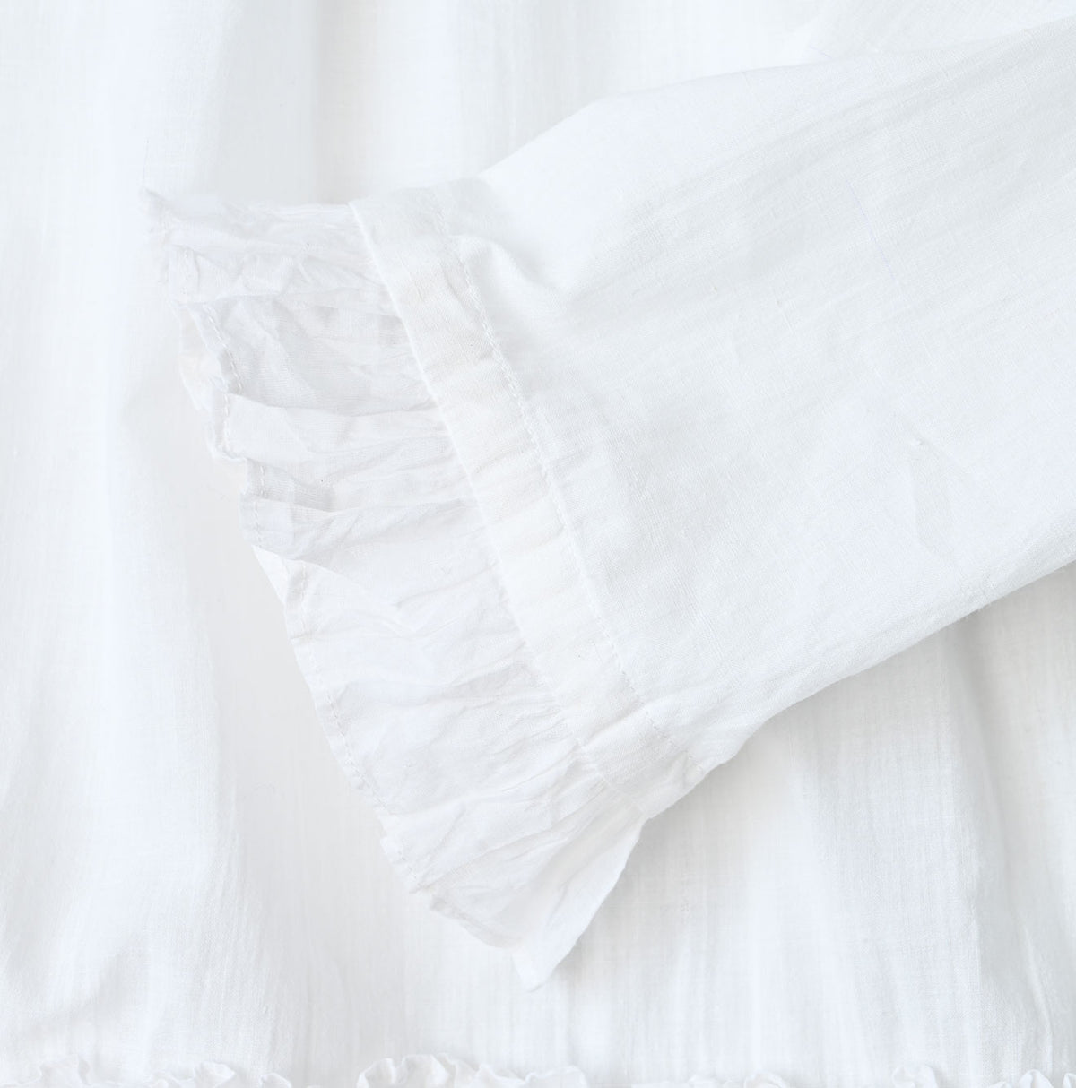 Khadi Feather Silk Peplum Frill de T-shirt