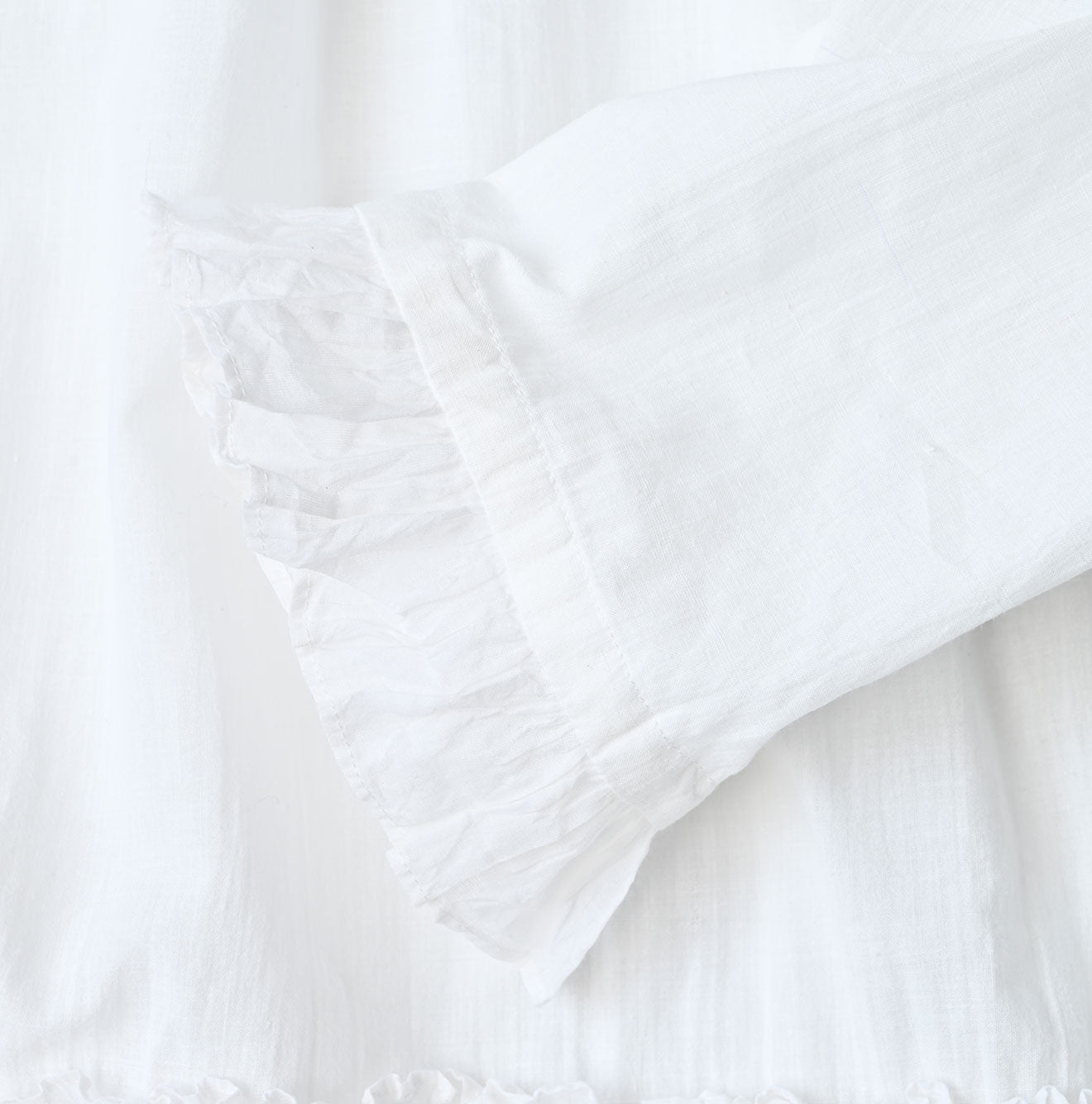 Khadi Feather Silk Peplum Frill de T-shirt - Image 13