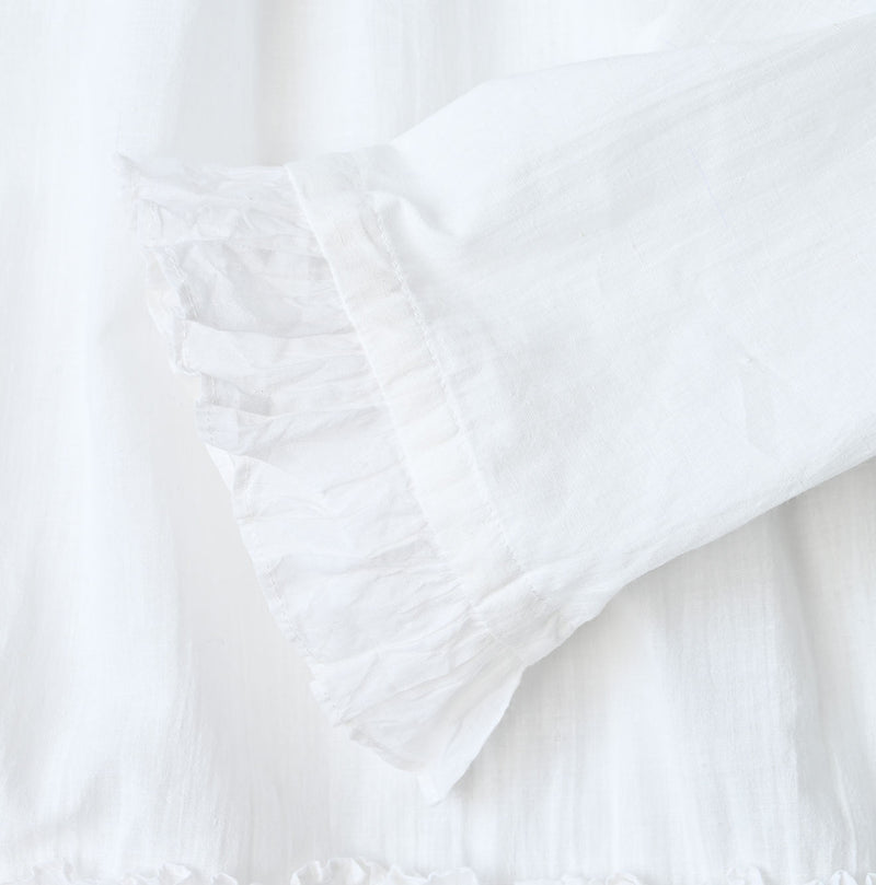 Khadi Feather Silk Peplum Frill de T-shirt - Image 13