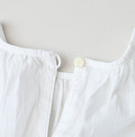 Khadi Feather Silk Peplum Frill de T-shirt