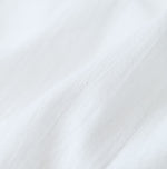 Khadi Feather Silk Peplum Frill de T-shirt
