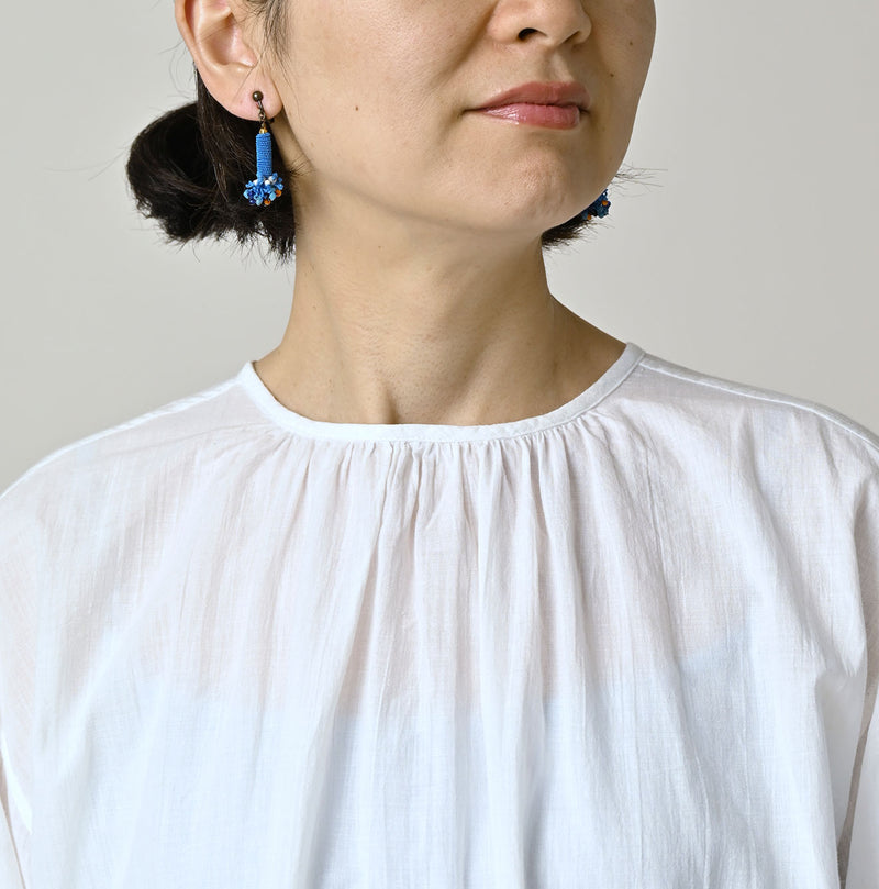 Khadi Feather Silk Peplum Frill de T-shirt - Image 7