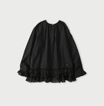 Khadi Feather Silk Peplum Frill de T-shirt