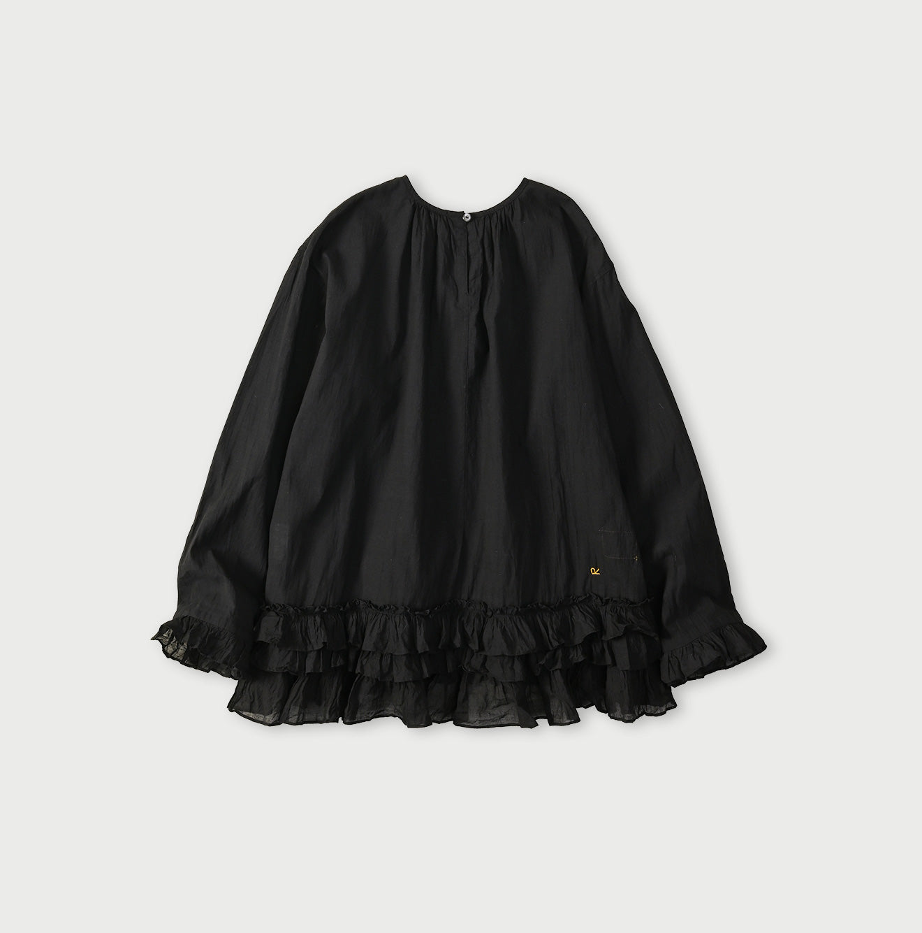 Khadi Feather Silk Peplum Frill de T-shirt - Image 11