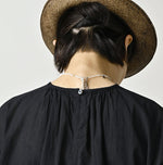 Khadi Feather Silk Peplum Frill de T-shirt