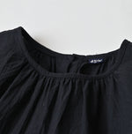 Khadi Feather Silk Peplum Frill de T-shirt