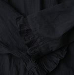 Khadi Feather Silk Peplum Frill de T-shirt