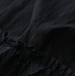 Khadi Feather Silk Peplum Frill de T-shirt