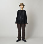 Khadi Feather Silk Peplum Frill de T-shirt