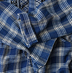 45R Ai Indigo Flannel Mix Patchwork Frill Cachecoeur