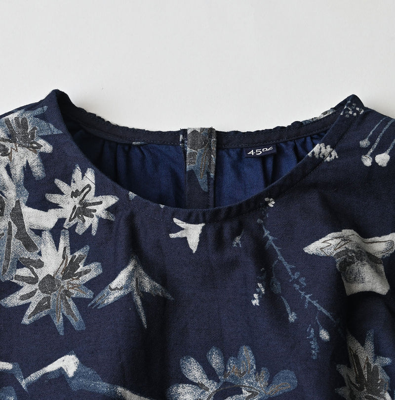 Indigo Donkey Tail Blouse - Image 12