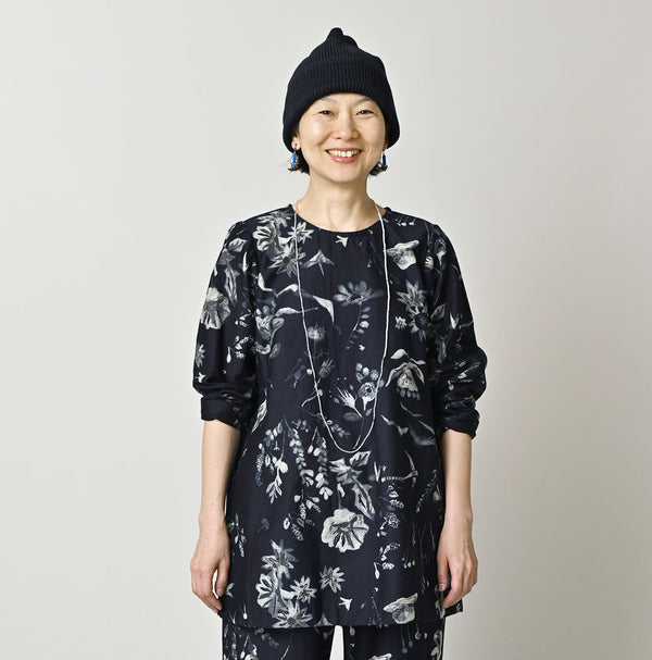 Indigo Donkey Tail Blouse