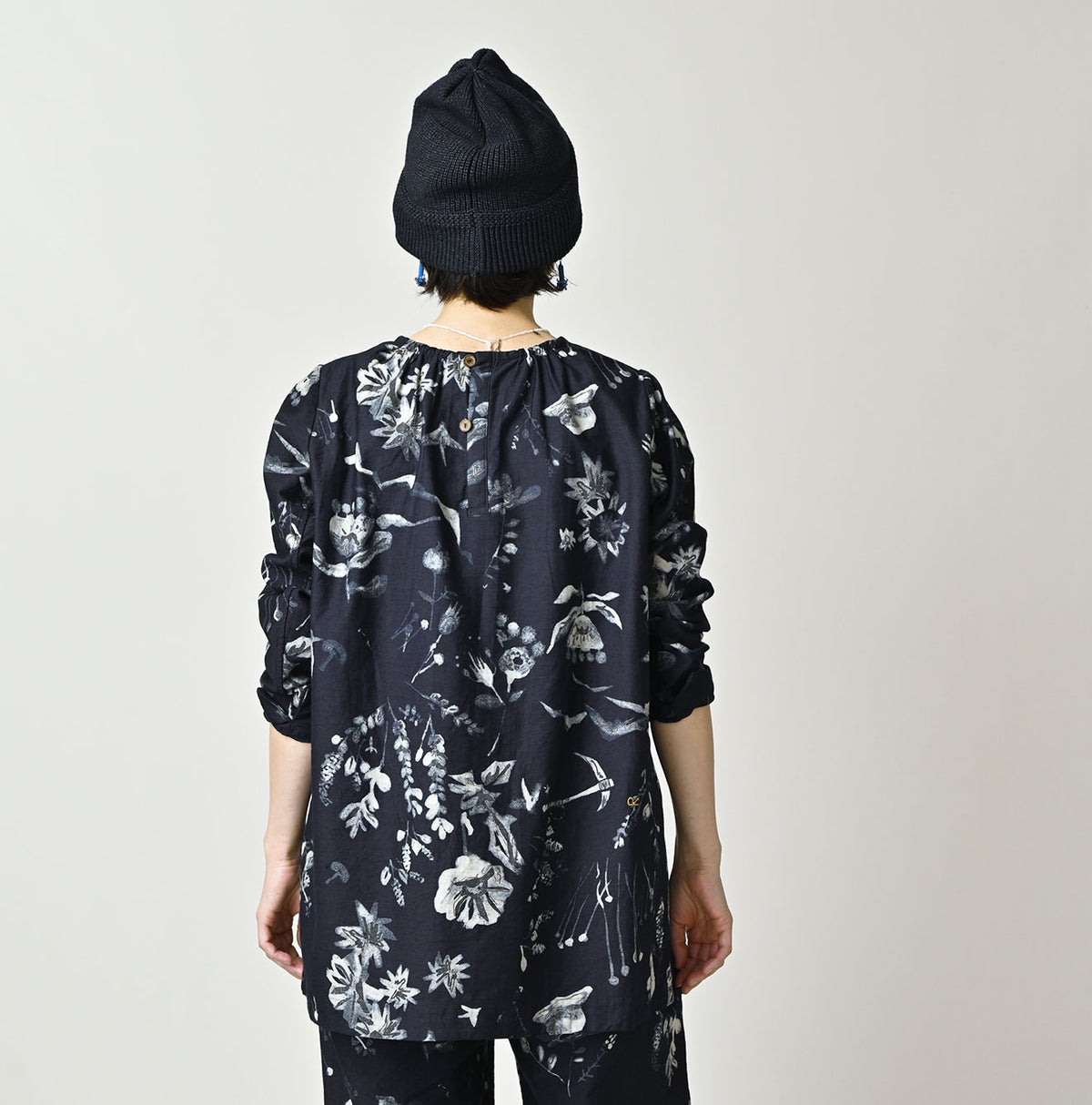 Indigo Donkey Tail Blouse