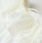 45R Ai Indigo Silk Frilled Collar Blouse