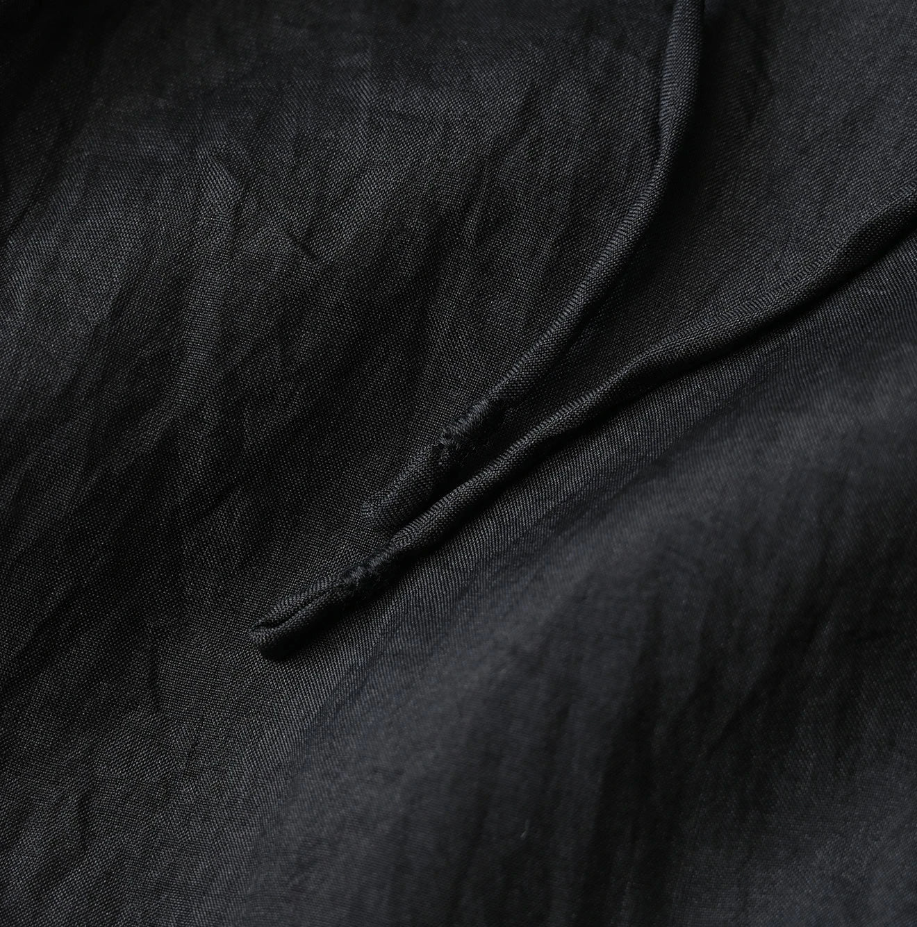 45R Ai Indigo Silk Frilled Collar Blouse
