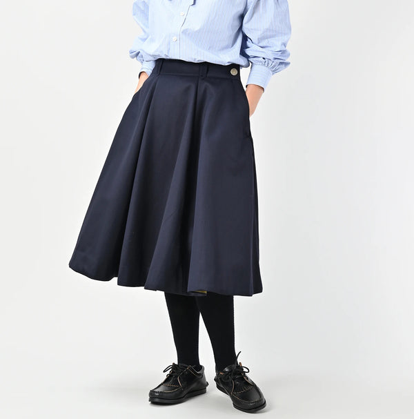 45R Wool Cotton Venetian Circular Skirt