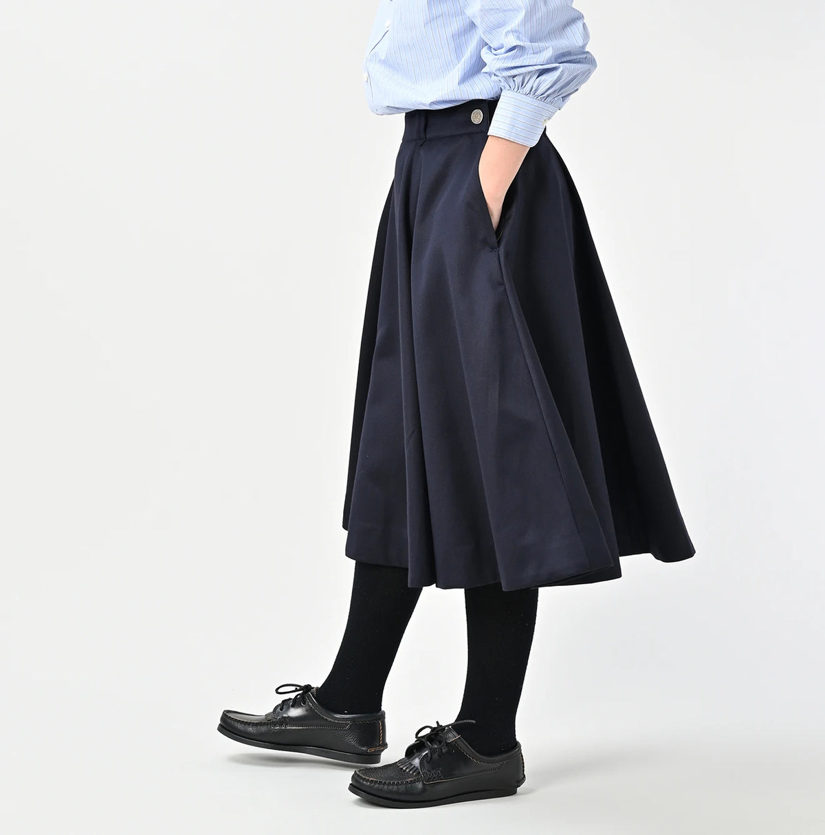 45R Wool Cotton Venetian Circular Skirt