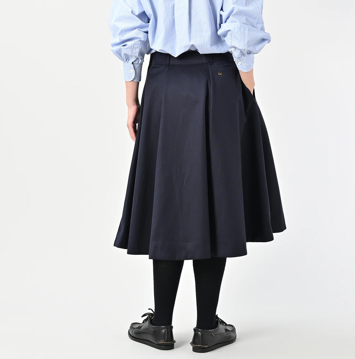 45R Wool Cotton Venetian Circular Skirt - Image 5