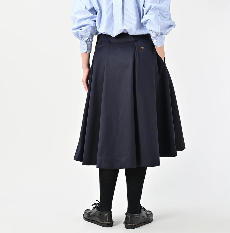 45R Wool Cotton Venetian Circular Skirt - Image 5