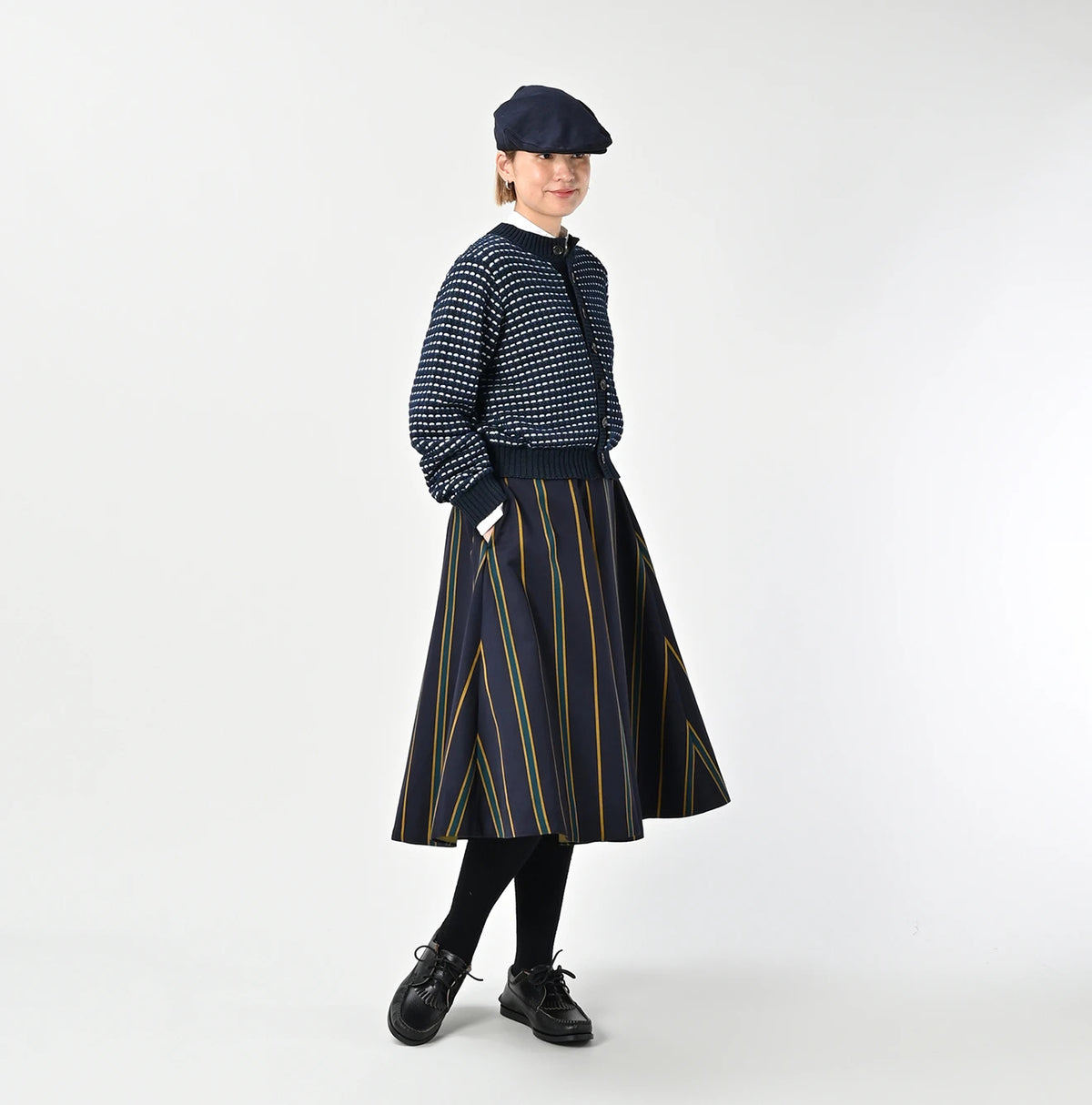 45R Wool Cotton Venetian Circular Skirt - Image 2