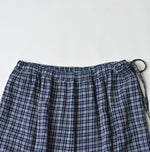 45R Ai Indigo Flannel Mix Tiered Frill Petti Skirt