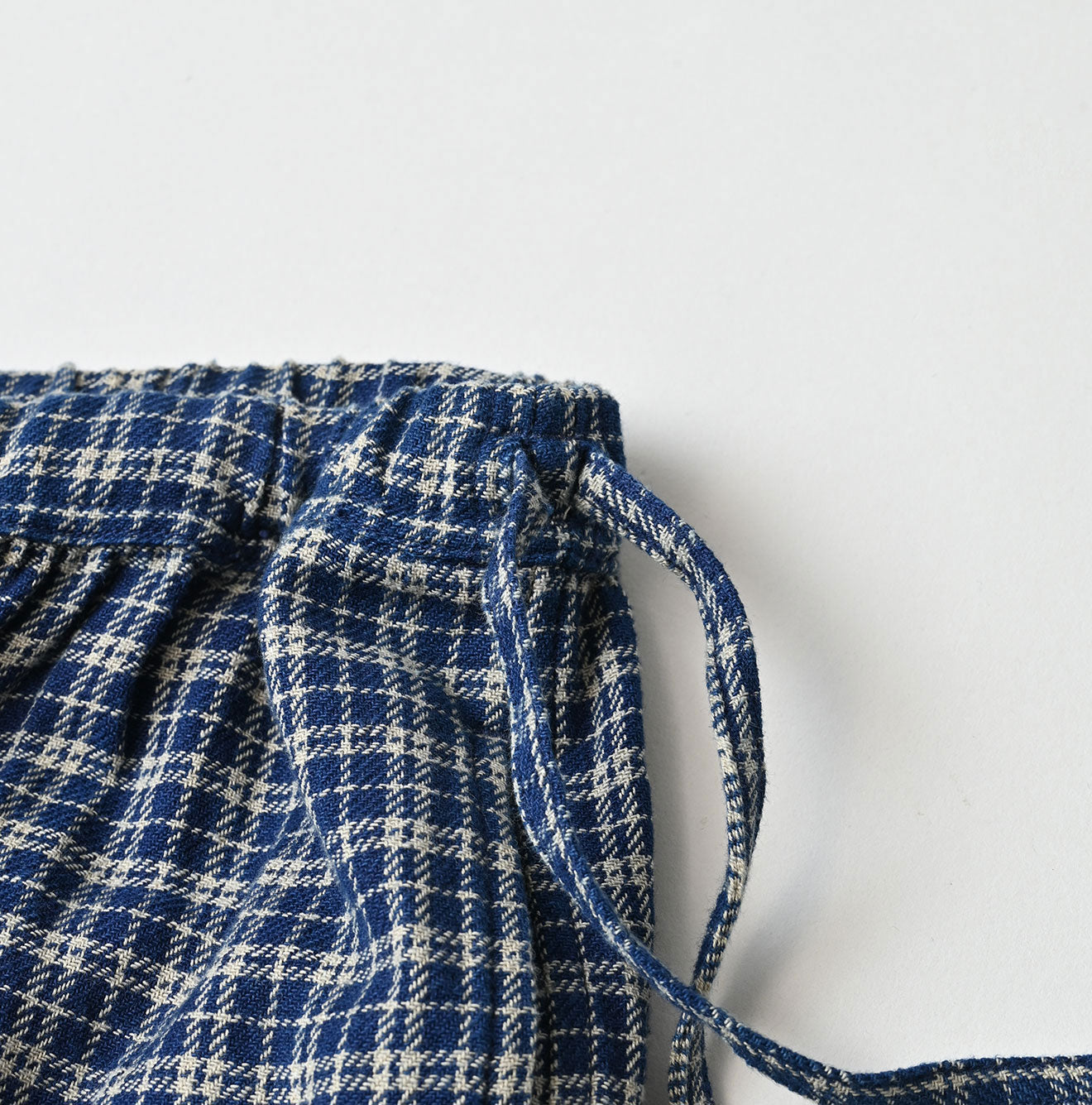 45R Ai Indigo Flannel Mix Tiered Frill Petti Skirt - Image 14