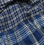 45R Ai Indigo Flannel Mix Tiered Frill Petti Skirt