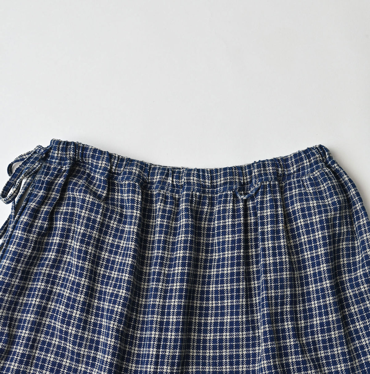 45R Ai Indigo Flannel Mix Tiered Frill Petti Skirt
