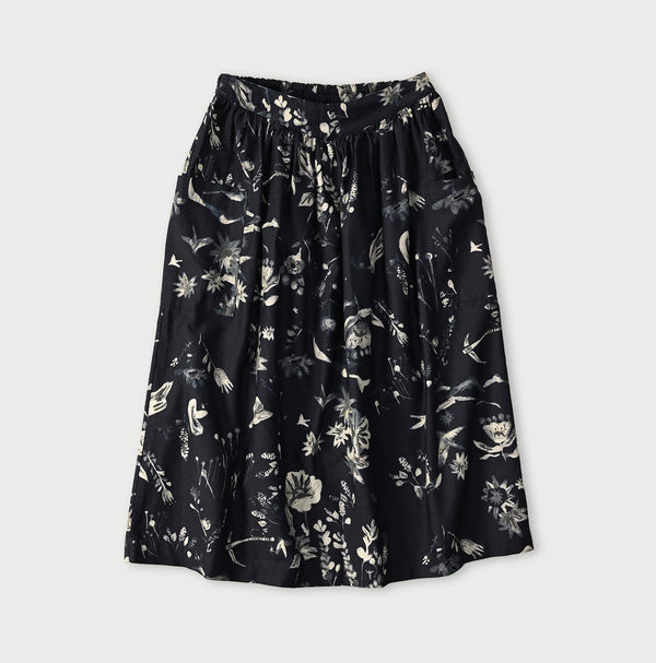 Indigo Donkey Tail Easy Apron Skirt