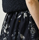 Indigo Donkey Tail Easy Apron Skirt