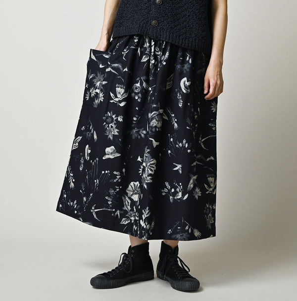 Indigo Donkey Tail Easy Apron Skirt
