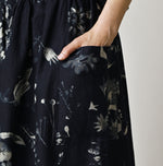Indigo Donkey Tail Easy Apron Skirt