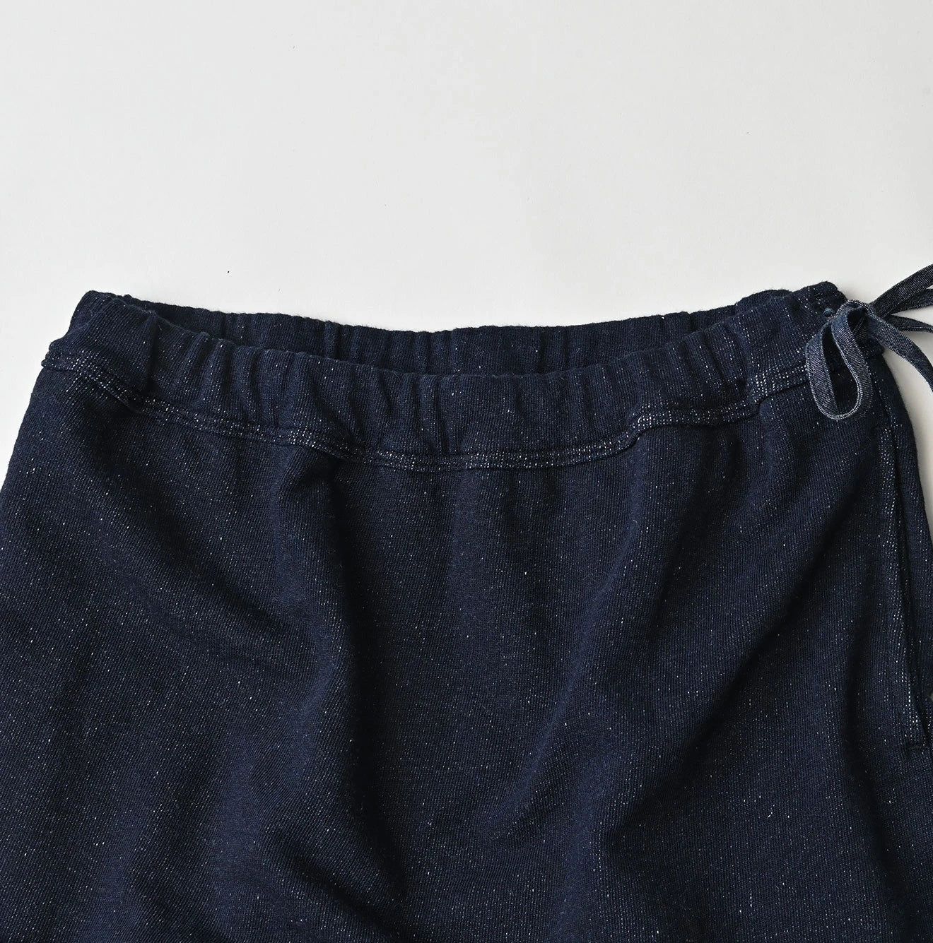 45R Indigo Cotton Fleece x Denim Skirt - Image 12