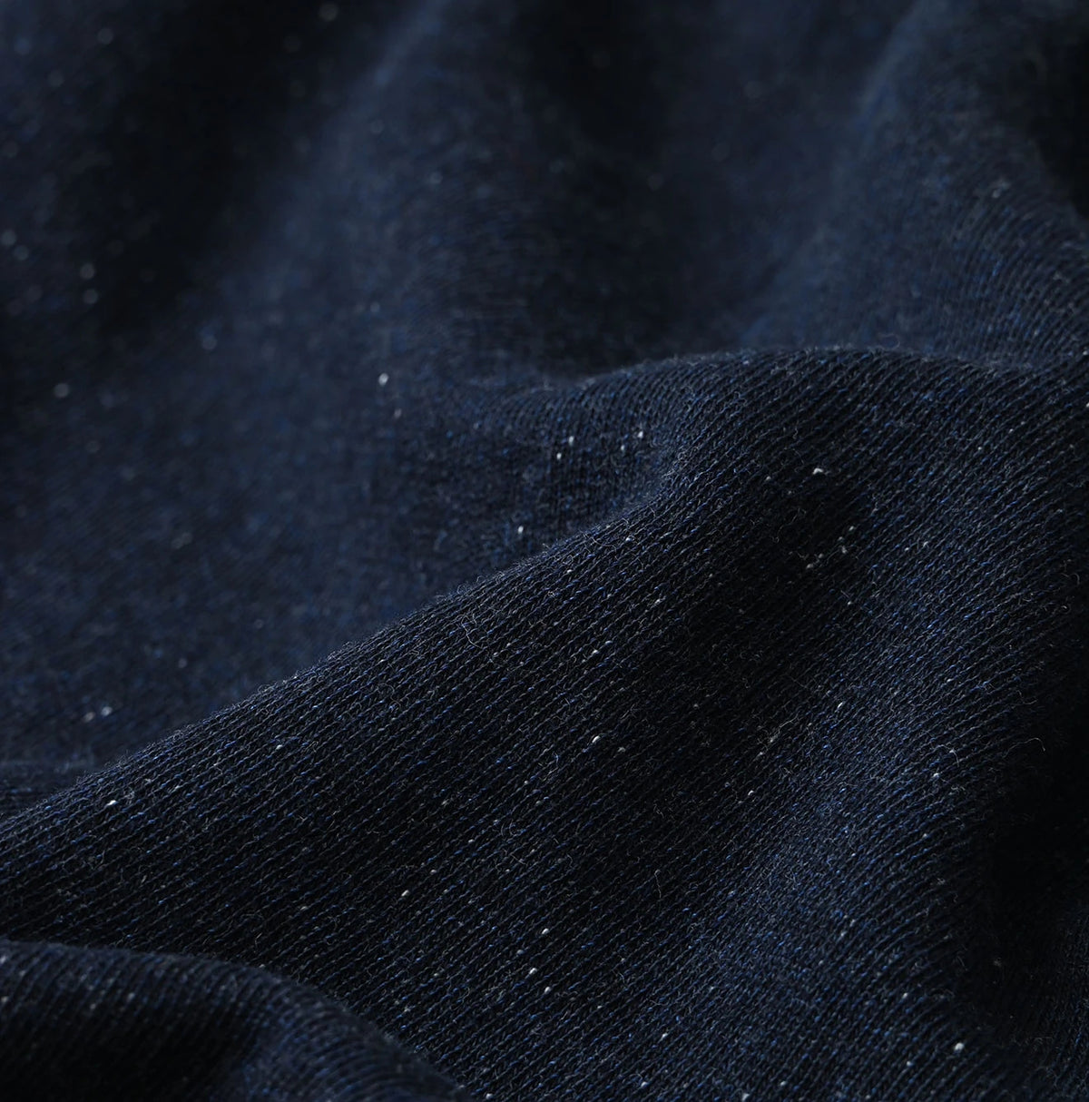 45R Indigo Cotton Fleece x Denim Skirt