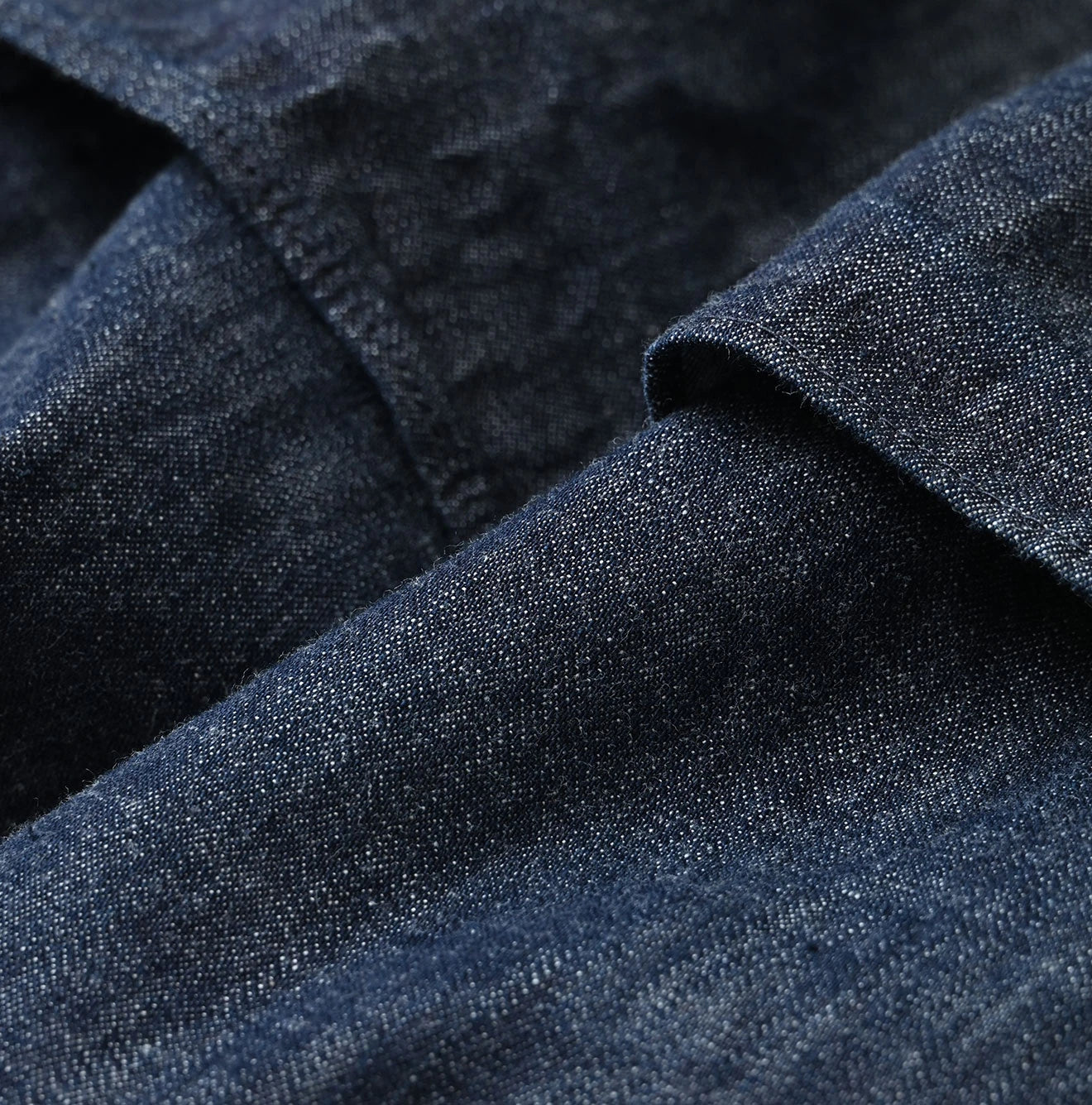 45R Indigo Cotton Fleece x Denim Skirt - Image 15