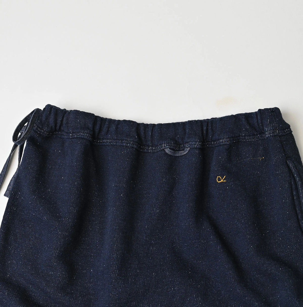 45R Indigo Cotton Fleece x Denim Skirt