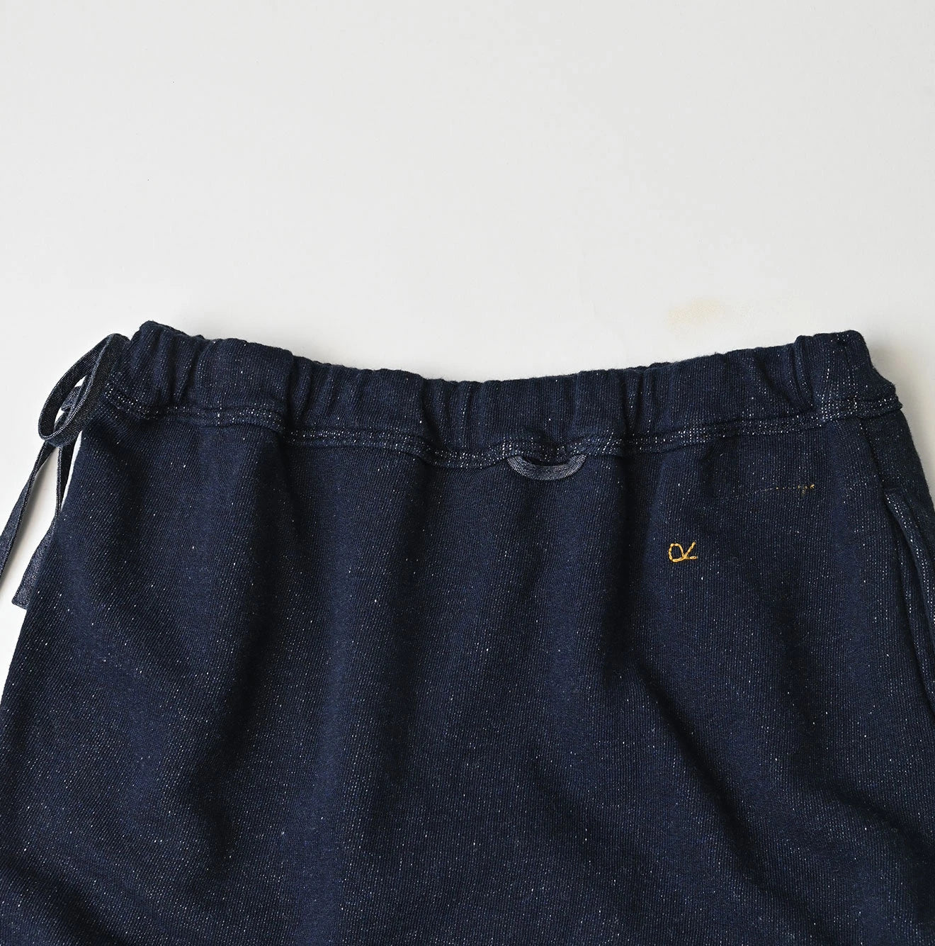 45R Indigo Cotton Fleece x Denim Skirt - Image 16