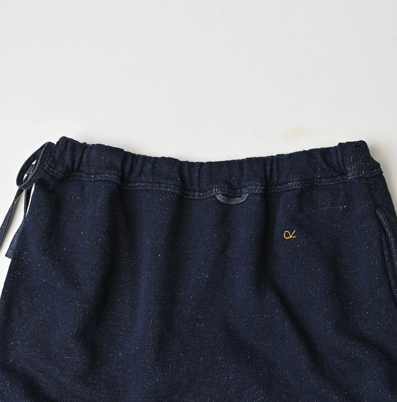 45R Indigo Cotton Fleece x Denim Skirt - Image 16