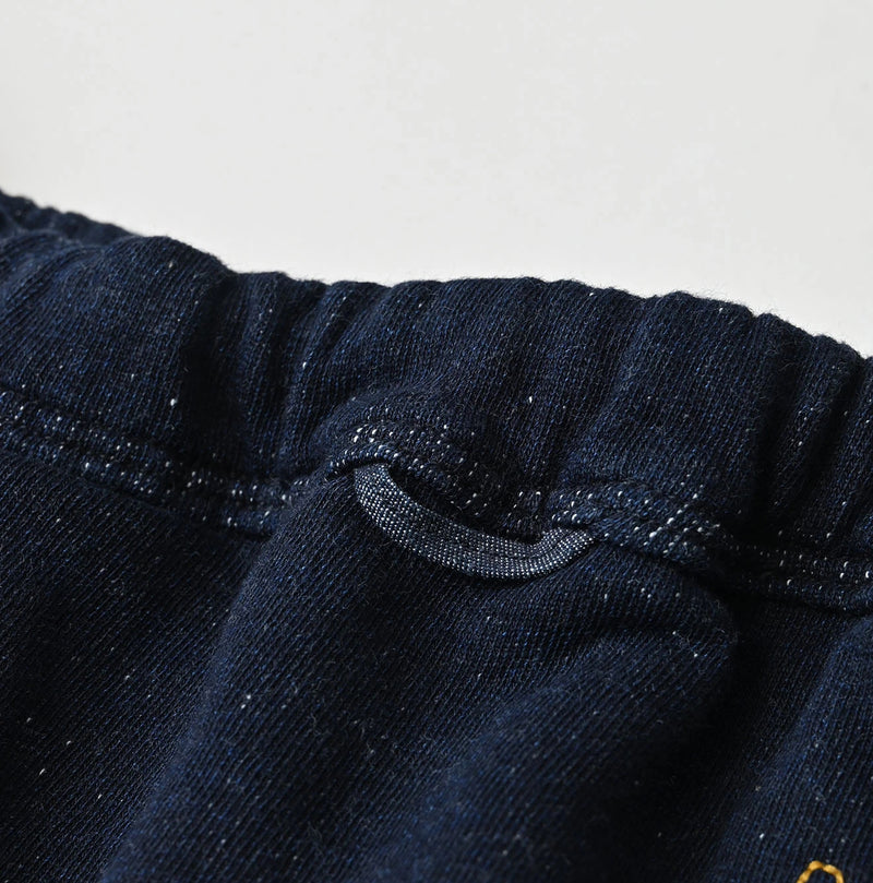 45R Indigo Cotton Fleece x Denim Skirt - Image 17