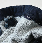 45R Indigo Cotton Fleece x Denim Skirt