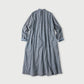 45R Indigo Khadi Shirt-denim Tucked Dress