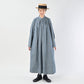 45R Indigo Khadi Shirt-denim Tucked Dress