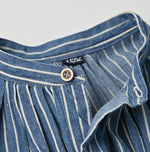 45R Indigo Khadi Shirt-denim Tucked Dress